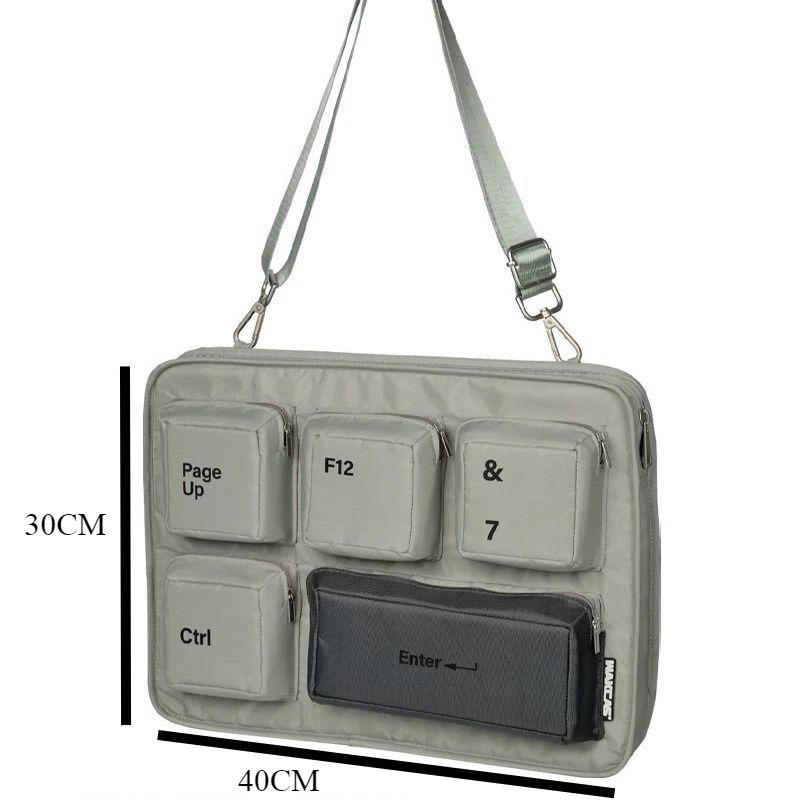 

Korean style 16inch Vintage Laptop Case Fashion Computer Protection Case Xiaomi Huawei Laptop Crossbody Bags Student Stationery 38cmX28cm