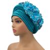 Exquisite Bouquet African Women'S Turban Cap Ready To Wear Nigeria Auto Gele Headtie Female Fashion Head Wraps Turbante Mujer