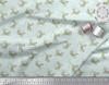 Soimoi Blauer Japan Krepp Satin Stoff Blumen- & Chamäleon Reptilien Druck Nähstoff Meter 42 Zoll