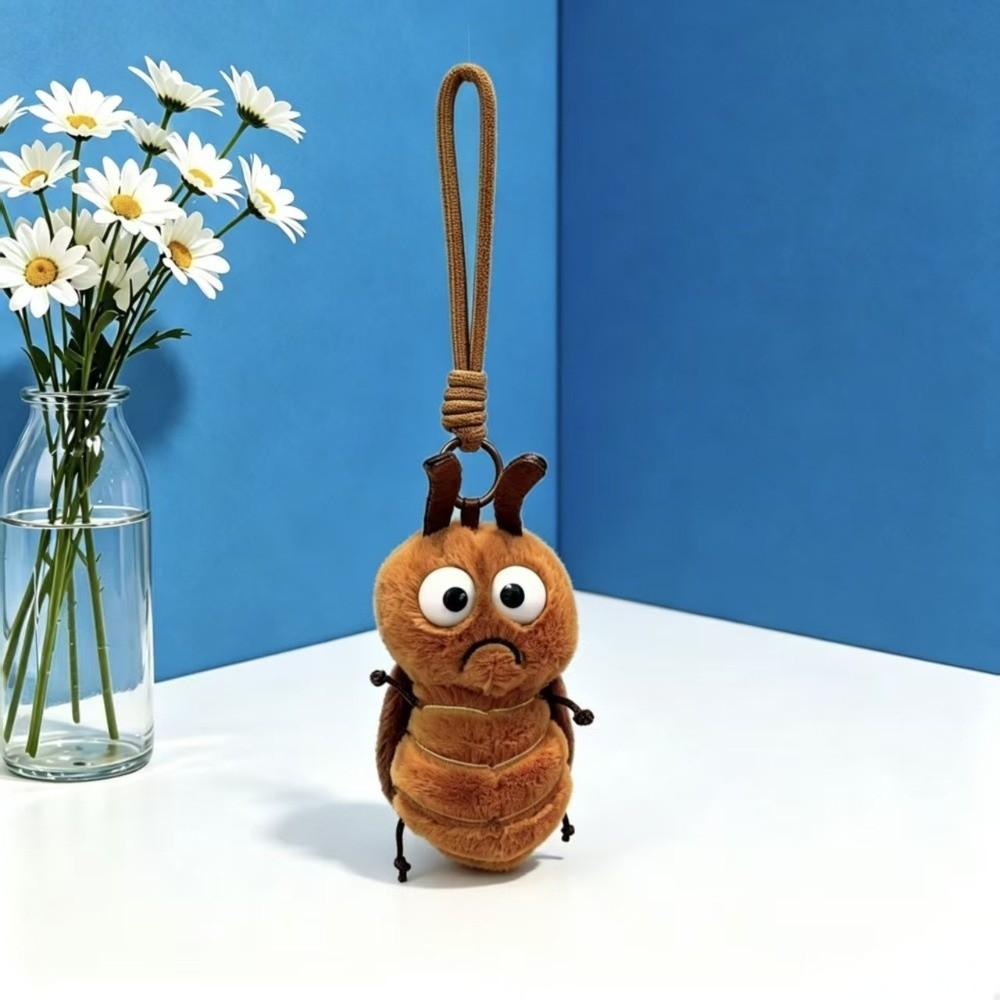 Small Pendant Plush Backpack Charm Firefly Mosquito Insect Series Keychain Unique Funny Design Stuffed Animal Pendant For Girls