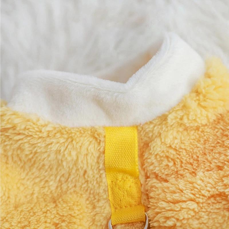 Coral Fleece Dog Clothes Soft Plush Dog Sweater Winter Warm Puppy Kitten Pullover Pet Clothes for Small Dogs Chihuahua Bulldog