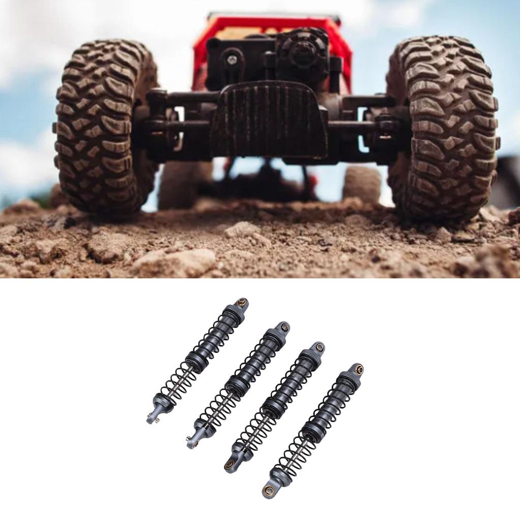 4pcs RC Car   Alloy 100mm Double Springs Shock Damper for 1Celsius10 RC Crawler Off Road Car
