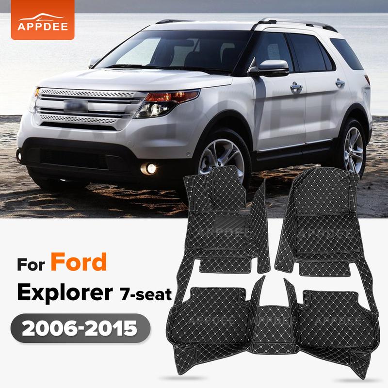 

Автомобильные коврики для Ford Explorer 2006 2007 2008 2009 2010 2011 2012 2013 2014 2015 автомобильные подкладки для ног автомобильный ковер BLACK-BLACK-Only 1pc