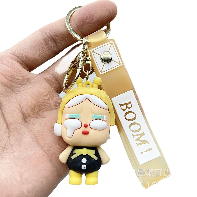 Crybaby Doll Pendant Keychain 3D Cartoon Soft Plastic Girl Bag Hanging Decoration Crybaby Crybaby Blind Box