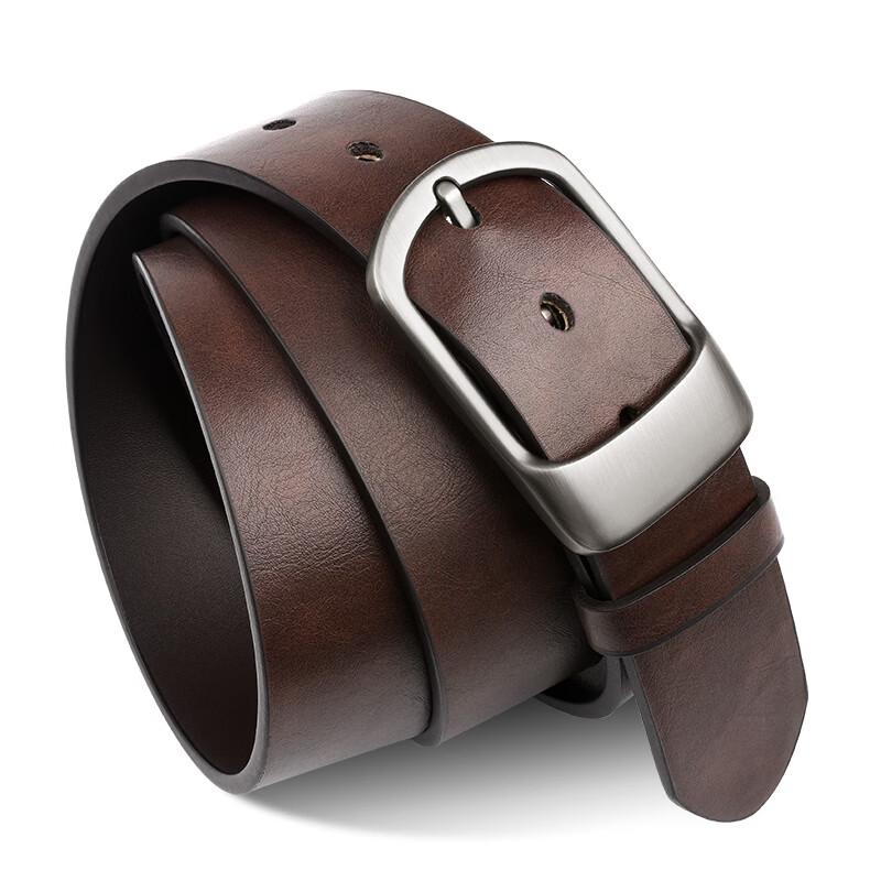 Men's Retro Genuine Leather Pin Buckle Belt