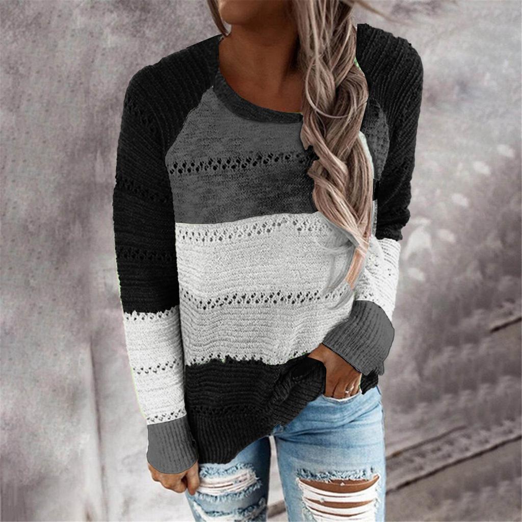 Women's Christmas Red Pullover Top Long Sleeve Sweater Loose Knit Top  Long Sleeve Winter Long Sleeve Top