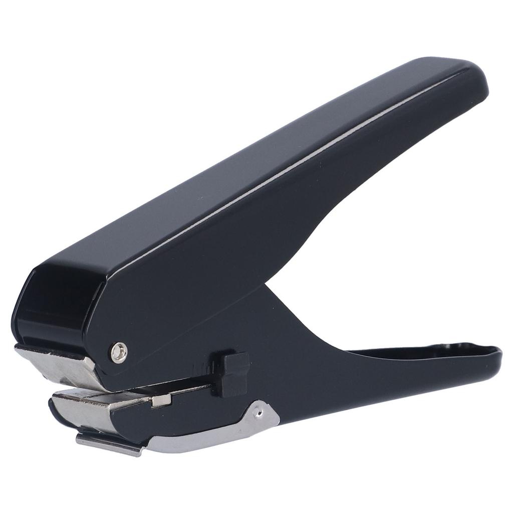 Hole Puncher Single 10 Pages Labor Saving Handle Punching Machine for Business Cards Plastics