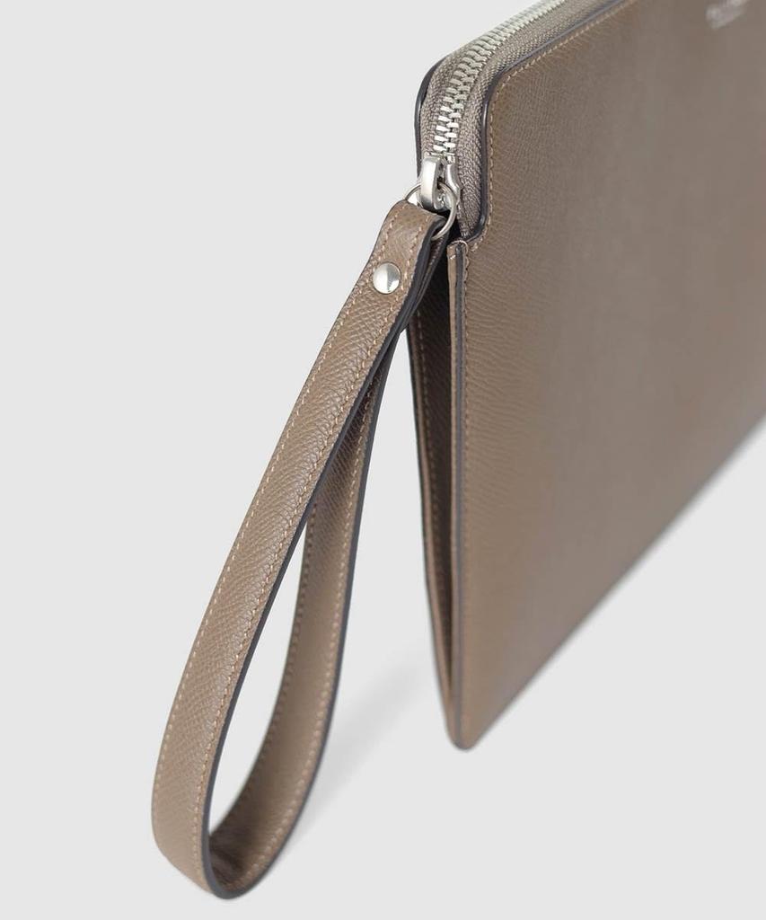 Waprolux Comfort Leather Clutch Bag Genuine Leather Furoshiki Ceremony Bag for 616211 [FUJITAKA] B5, Men's Weddings, No. (Taupe)