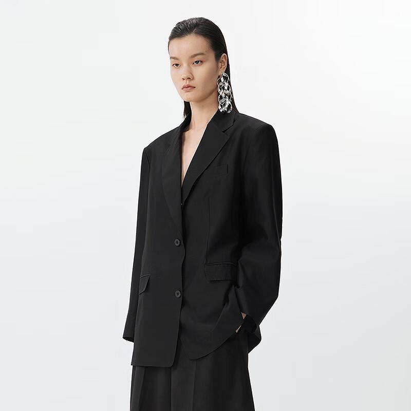 JNBY Loose Fit Wool-Silk Blend Blazer