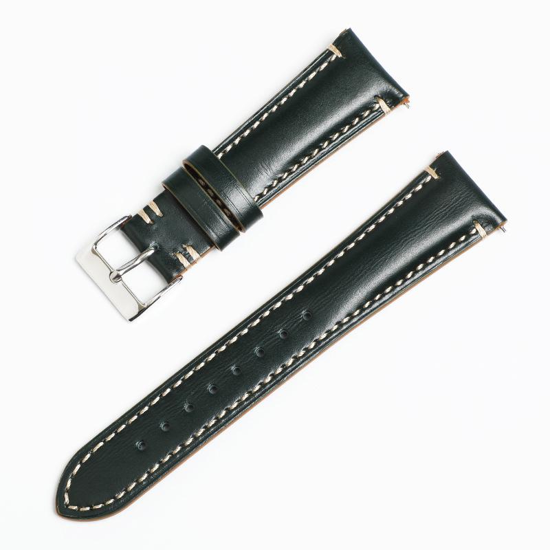 Intelligent Universal Horse Oil Leather Strap Cowhide Retro Real Cowhide Switch Quick Release Oil Bead Strap Card