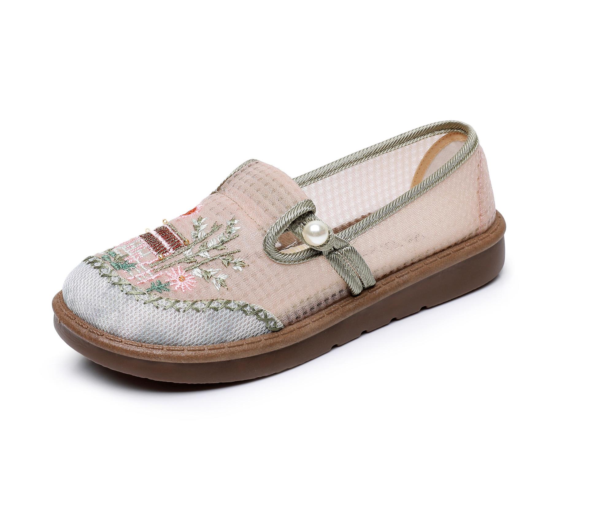 

Shoes women s 2025 ****** and autumn new foreign trade s**t-soled old ******* cloth shoes comfortable, breathable and lightweight mother shoes single 41 зелений