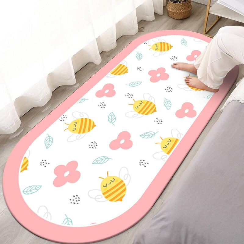 

WTEMPO Bedroom Carpet Bedside Carpet Window Mat Sofa Foot Mat Rectangular Floor Mat Children s Bedroom Carpet 40 * 120cm