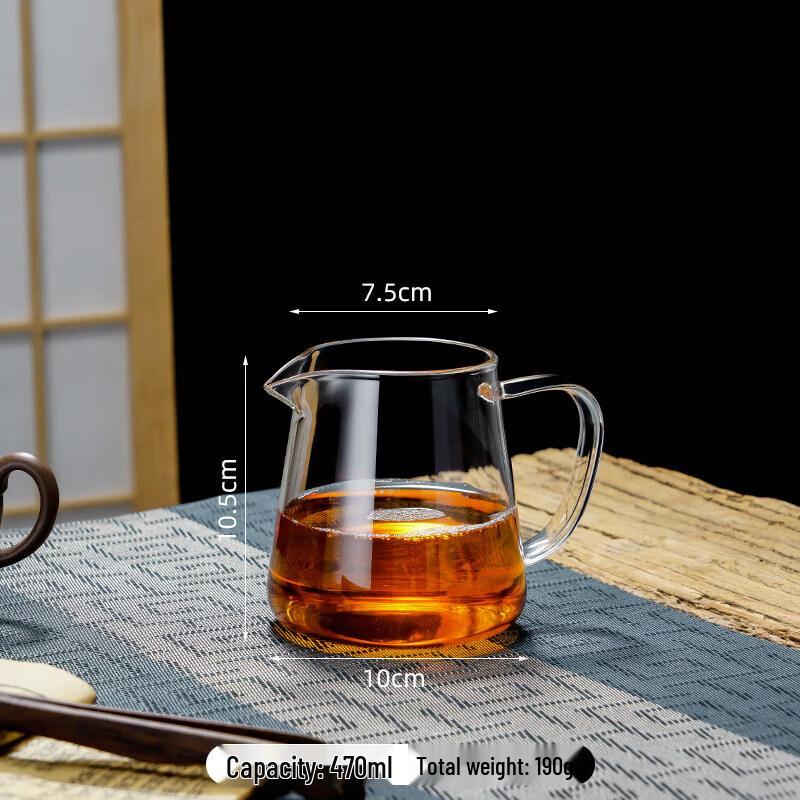 High Borosilicate Glass Hammered Tea Pitcher