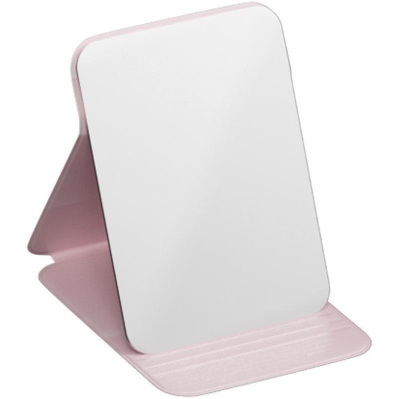 Portable Folding Dormitory Vanity Mirror with Flip Cover - Large Desktop Makeup Mirror
