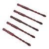 5Pcs Masonry Drill Bits 14in Hex Shank 6mm Concrete Brick Professional High Cobalt Bit Set for