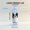 1PC Fluffy Puppy Dog Portrait Print 750ml Color Plastic Sports Water Bottle Leakproof Flip Straw Lid Suitable for Sports Office Home Use