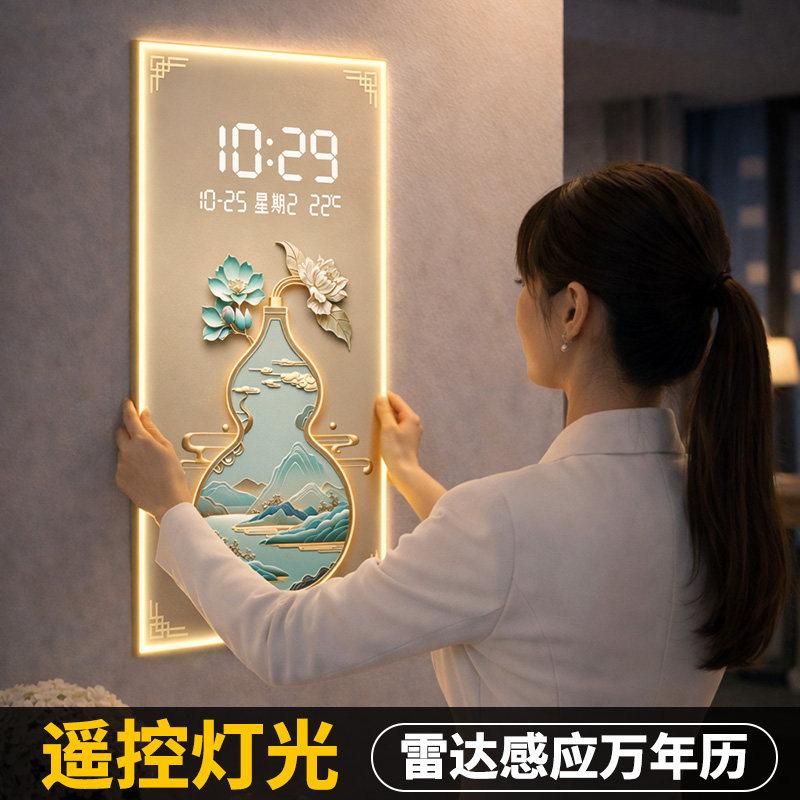 Luxury Led Wall Clocks Digital Living Room Interior Modern Silent Clock Wall Design Creative Orologio Da Parete Home Decoration