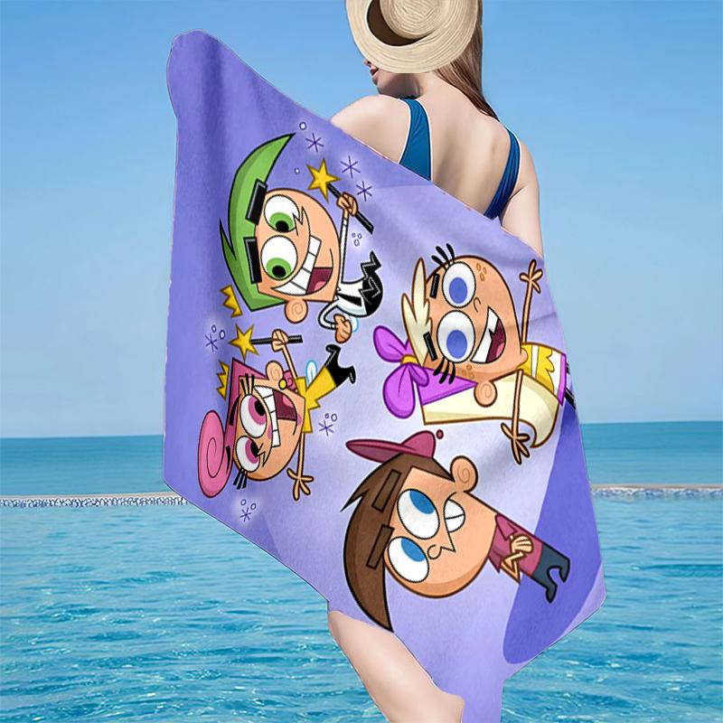 Magische Freundschaft Timmy Abenteuer Strandtuch, Superweiche Mikrofaser, Geschenk für Sie/Ihn, Geburtstag, für Pool, Strand, Reisen, Heimdekoration Fan-Geschenke
