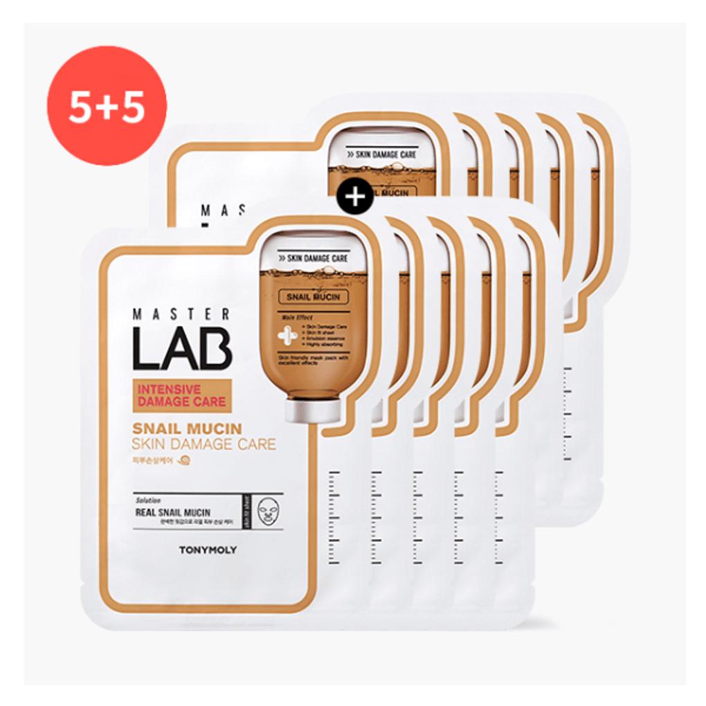 Tony Moly Master Lab Snail Mucin Mask Sheet 5+5