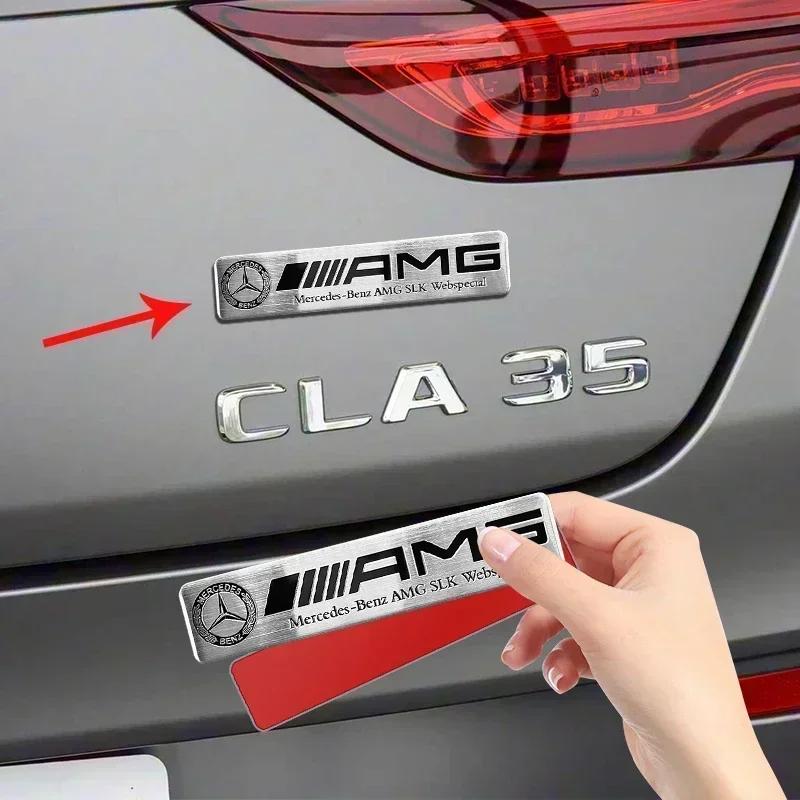 3D Metal Emblemer Bil Styling Klistermærker Decals Tilbehør Til Mercedes Benz W204 W205 W212 W213 W221 W177 W246 GLA GLC CLA A S Klasse