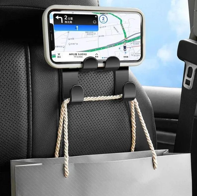 Car Headrest Hook, Car Seat Storage Hook, Handbag Hook, Automotive Organization Accessories Suitable For Most Cars, Trucks, SUVs