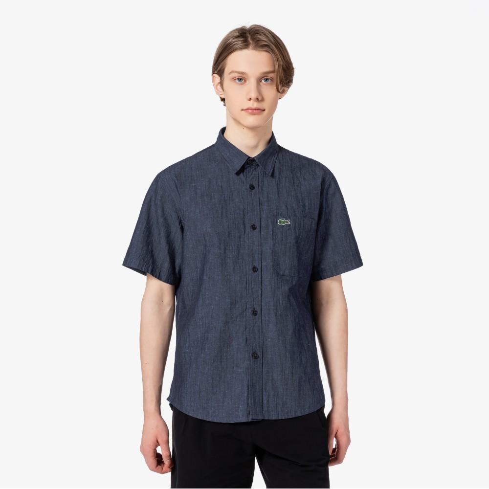 Lacoste Men's Denim Short-Sleeve Shirt CH259E-55G166