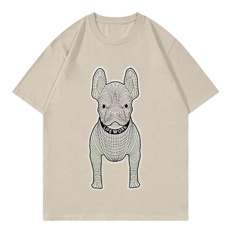 2025 New Hot Korea 2024 Summer New Trendy Brand Letter Logo Printing Round Neck Men's and Women's Same Casual Versatile T-shirt
