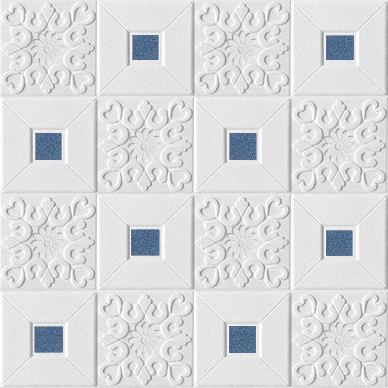 12ks 3D matné samolepky na střechu Pěnové stropní obklady Home Dekor Lepidlo Vodotěsné Dekorace do obývacího pokoje Vyřezávaný tapetový panel