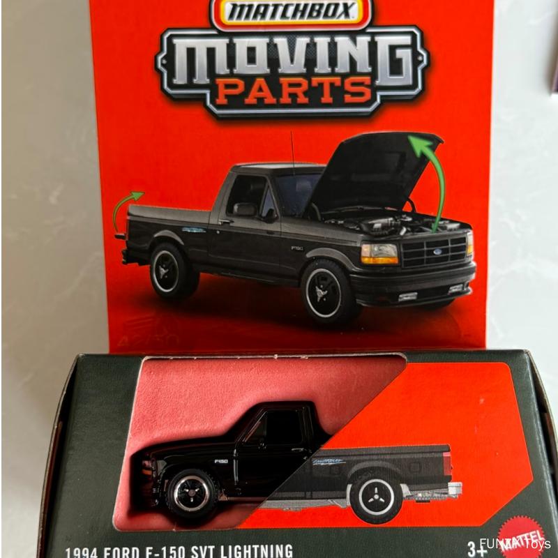 Matchbox 1994F-150 SVT Lightning Pickup Diecast Model Car FWD28 Opening Doors & Hood Moving Parts Adult Collectible Gift