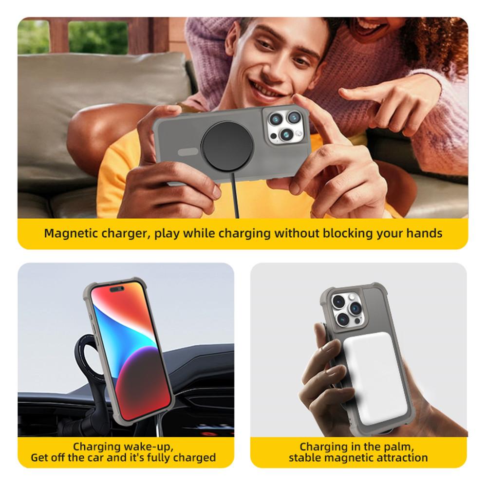 For iPhone 14 Pro Case Compatble with MagSafe Skin-Touch TPU+PC Phone Cover