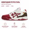 Asics Gel-Fuse Artisan Series New Year Limited Edition Retro Versatile Thick Sole Leather Low-Top Retro Basketball Shoes Unisex sneaker 1203A590-600