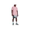 Under Armour Letter Print Sports American Vintage Short Sleeve T-Shirt Men Tops Pink 1376807-676