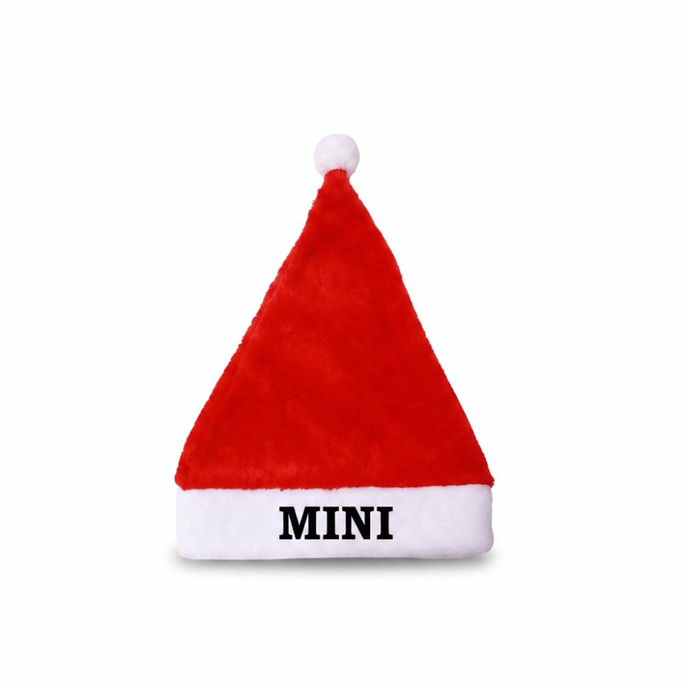 Fluffy Family Matching Santa Hat DAD MOM MINI Embroidered Plush Santa Cap Home Decor