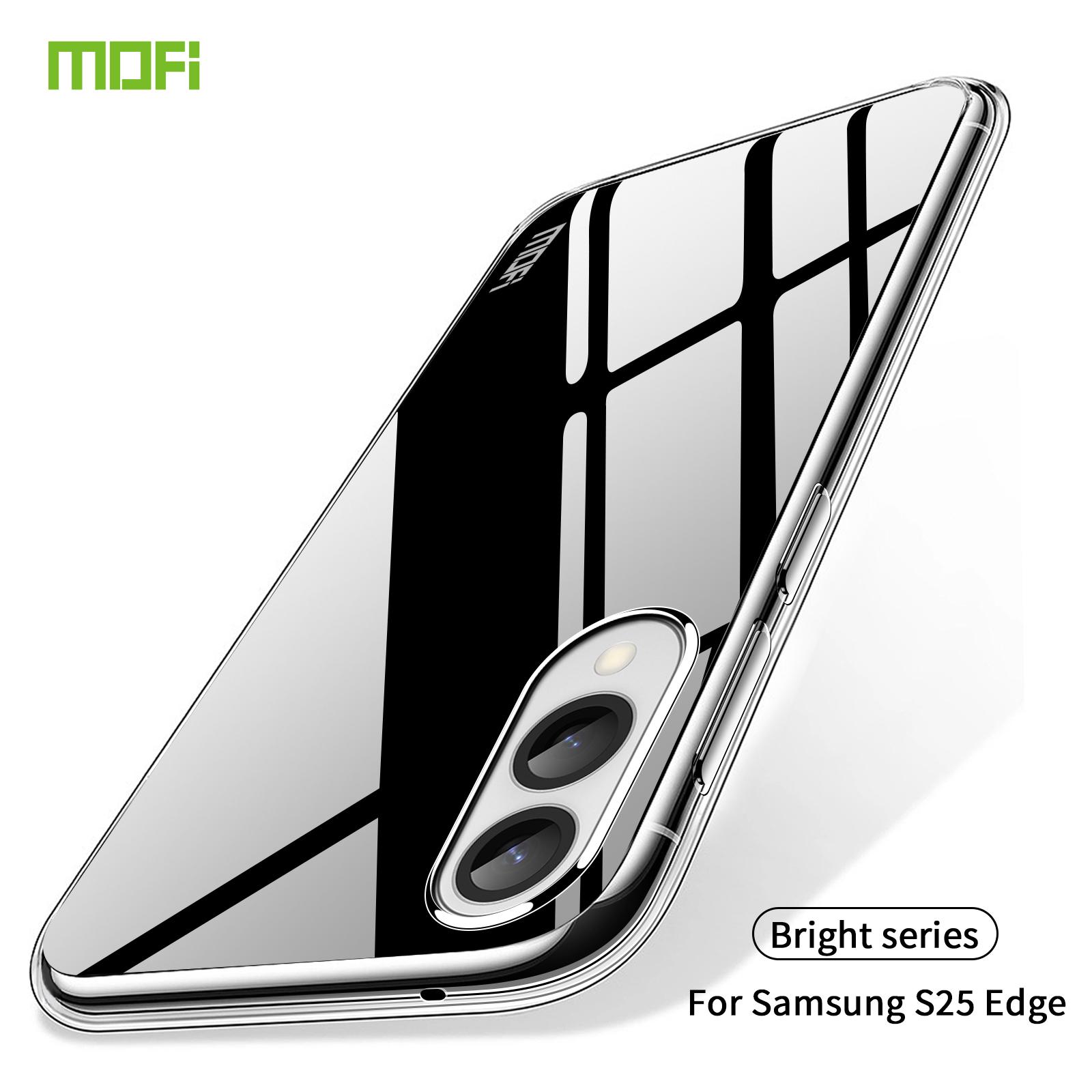

For Samsung Galaxy S25 Edge Clear Phone Case MOFI Ultra-Thin TPU Phone Back Cover Transparent
