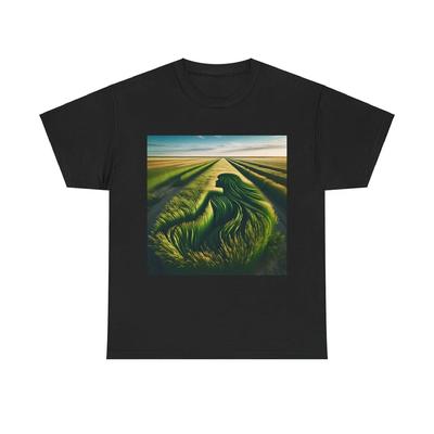 Unisex Adult T Shirt Surrealist Landscape Woman Silhouette Art