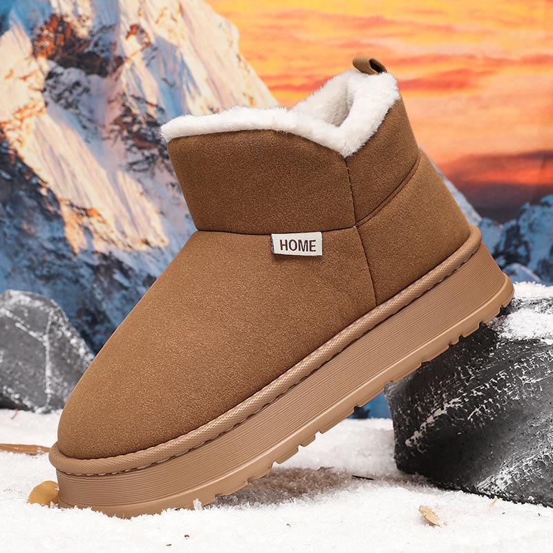 

2024 зима новые модные мужские хлопковые туфли, осенне-зимние бархатные теплые парные сноубутсы 36