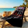 Bayern Munich Customize Text Beach Towel Super Soft Microfiber Quickdry Fabric Portable for SwimmingBeachCamping Travel Beach AccessoriesGym