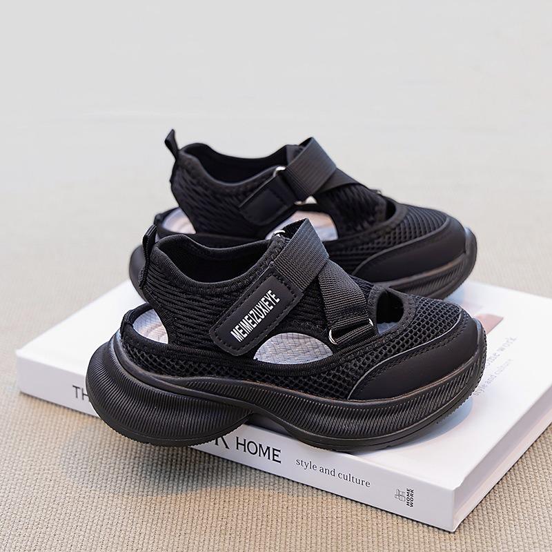 New Summer Kids' Sports Sandals - Functional Soft Sole Closed-Toe Shoes for Big Girls & Boys