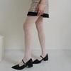 Aesthetic High Waist Fishnet Tights for Women Stretchy Pantyhose Elegant Hollowed Out Diagonal Stripe Mesh Stockings
