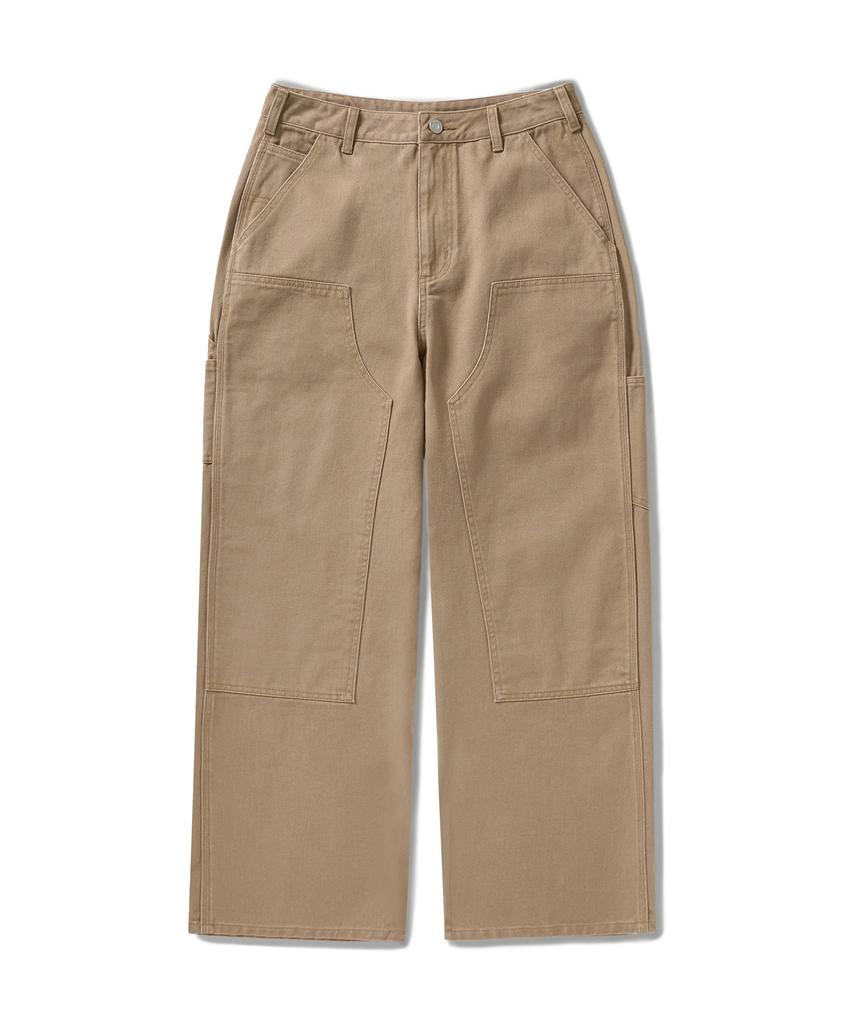 MINIMALPROJECT Wide Carpenter Cotton Pants Mpt118 [Beige]