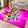Powerpuff Girls Adventure Carpet For Playroom Bedroom Living Room Sofa Home Decorkids Game Area Rug Nonslip Floor Mat