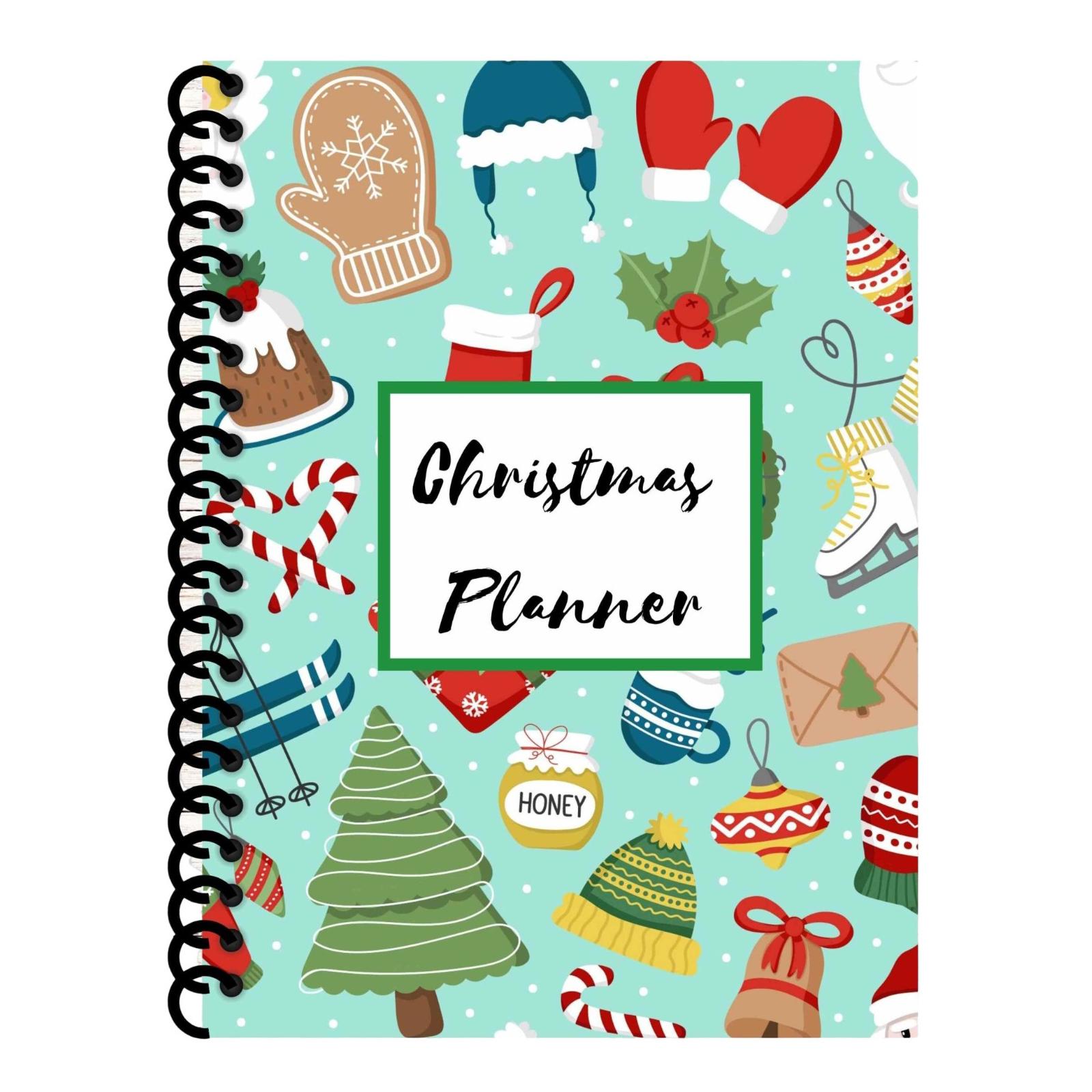 

Christmas Planner Notebook Spiral Bound Holiday Organizer To Do List Notepad for Seasonal Task Management and Gift Planning One Size