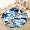 Cookie Run Kingdom Round Area Rug,Carpet Rug for Living Room Bedroom Sofa Playroom Decor,Non-slip Floor Mat19