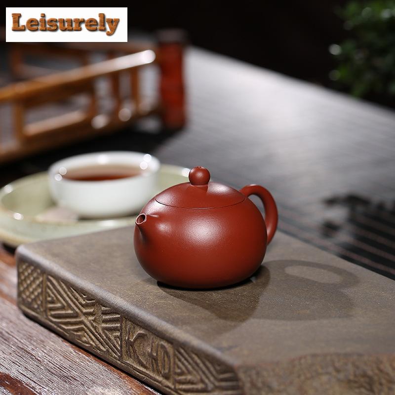 100 ml antike Yixing lila Ton Teekanne handgemachte Kanne Roherz Dahongpao Schlamm Teekocher Wasserkocher chinesisches Zisha Tee-Set Bastelbedarf