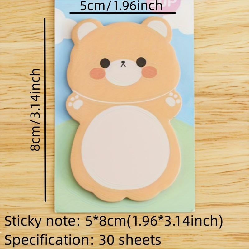 Vibrant Cartoon Animal Sticky Notes Pad - Colorful, Adorable, and Fun Stationery for Students, Teachers, and Office Use - Perfect for Note-Taking, J