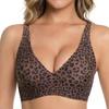 Seamless Wirefree Full Cup Bra for Women Comfortable Undergarment Summer Breathable Black/Beige M-2XL
