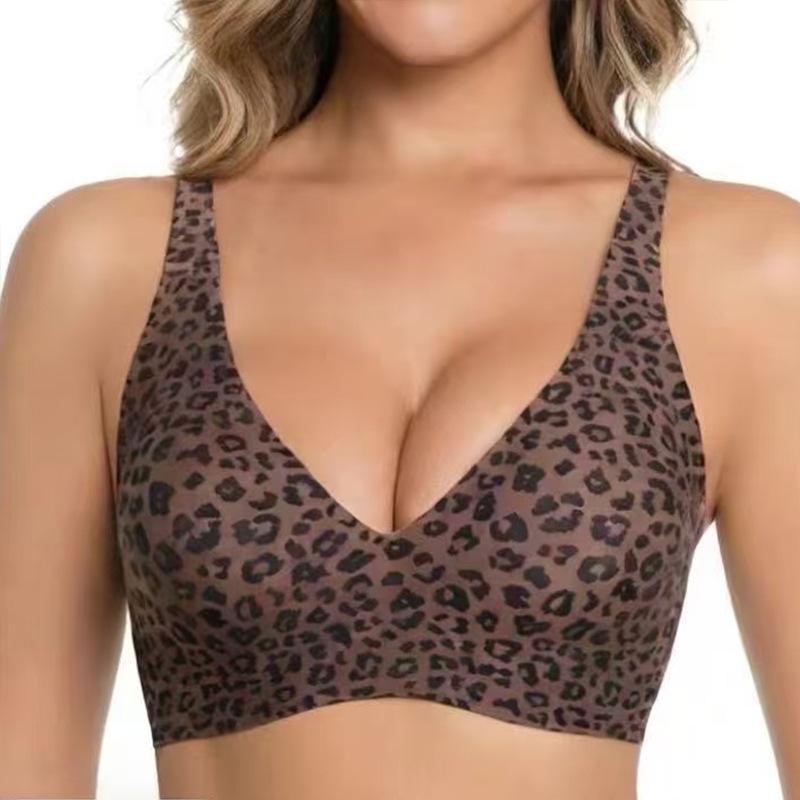 Seamless Wirefree Full Cup Bra for Women Comfortable Undergarment Summer Breathable Black/Beige M-2XL