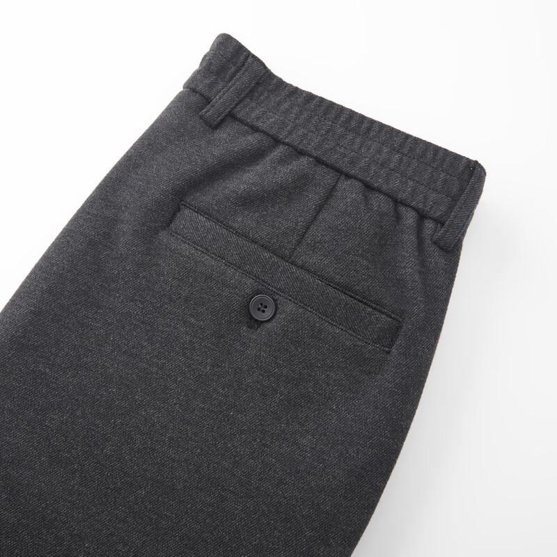 Shanshan Men's Cashmere Blend Brushed Straight-Leg Casual Pants