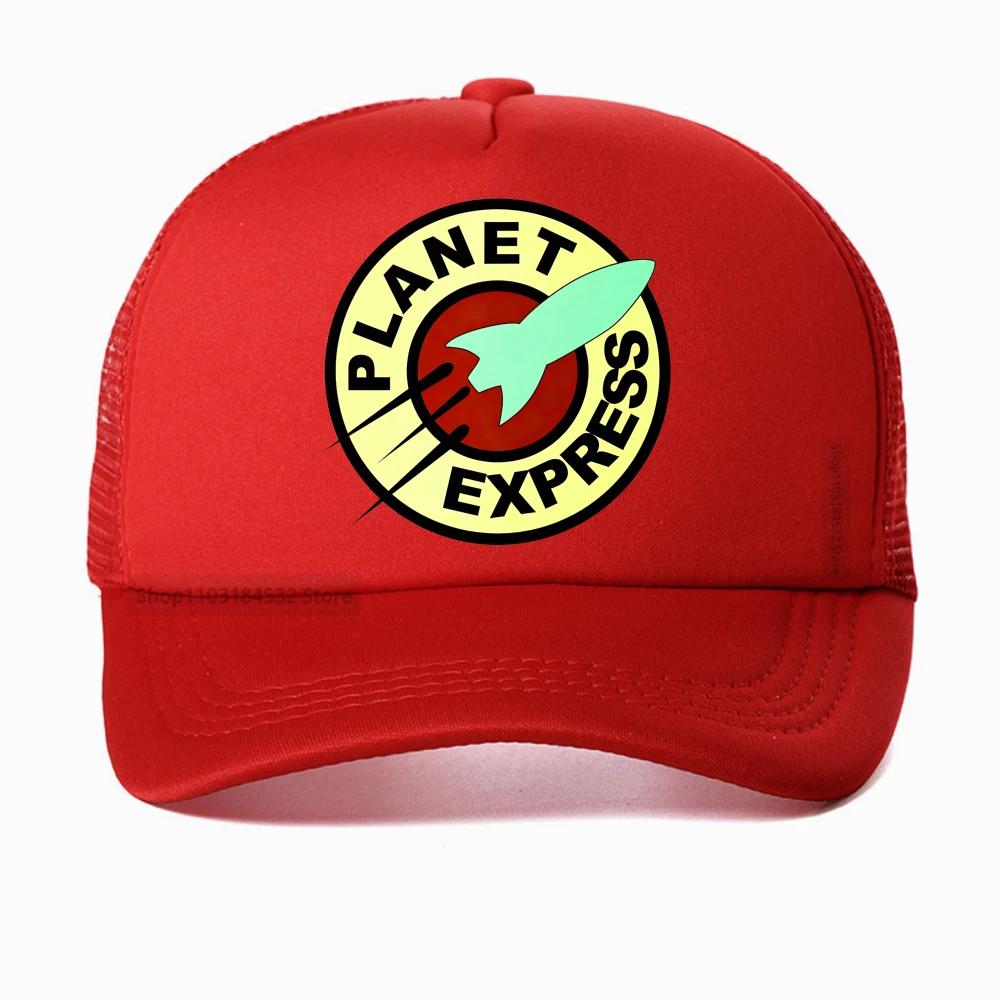 Planet Express Funny Logo Design baseball cap Futurama Graphic Printed caps Cotton Casual Fashion Streetwear Hip Hop hat Adjustable