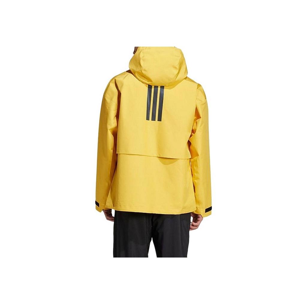 Adidas Logo Zipper Pocket Long Sleeve Jacket Men Jackets Yellow IM8528